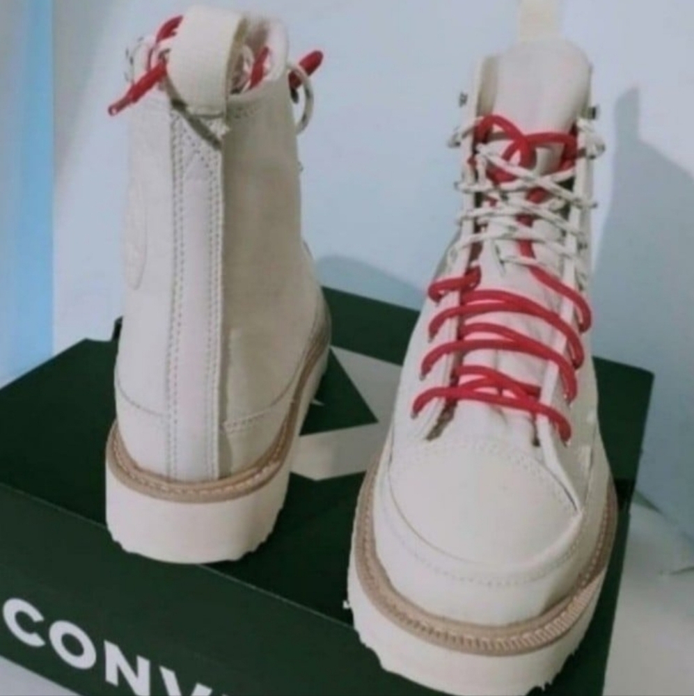 Converse Chuck Taylor, Crafted Boot (Unisex) EGRET, Size Women's 9.5 /  Men's 8. - Picture 12 of 14